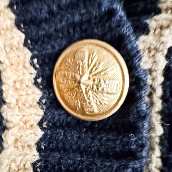 Norton McNaughton Christmas Bells Colourful Ramie Cotton Blend Cardigan M - Picture 6 of 7